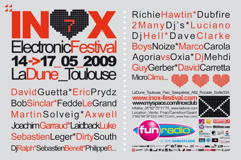 Pochette Inox Electronic Festival 2009