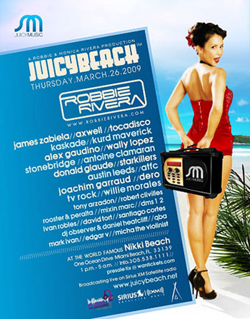 Winter Music Conference 2009 Juicy Beach